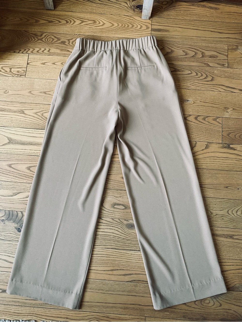 RW&CO Beige High-Waist Wide Leg Trousers - Picture 2 of 7